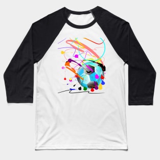 football sport art action brush strokes Baseball T-Shirt